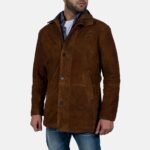 Sheriff Walt Longmire Coat Brown Suede Style Leather