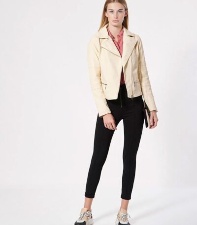 Short Body Biker Leather Jacket