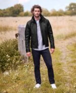 Signature Leather Borg Lined Biker Jacket