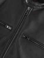 Signature Leather Quilted Racer Jacket