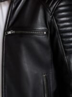 Signature Leather Quilted Racer Jacket