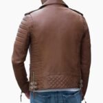 Slim Fit Genuine Brown Motorcycle Leather Jacket