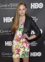 Sophie Turner Black Leather Jacket