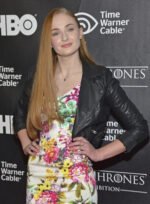 Sophie Turner Black Leather Jacket