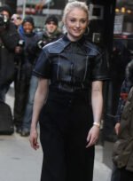 Sophie Turner Leather Shirt