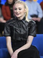 Sophie Turner Leather Shirt