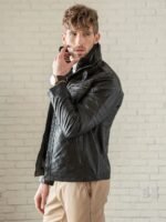 Storm Guard Leather Bomber Jacket