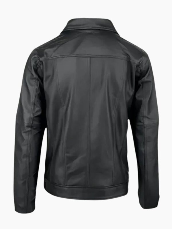 Stylish Black Leather Shirt