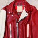 Stylish Red Leather Jacket For Women
