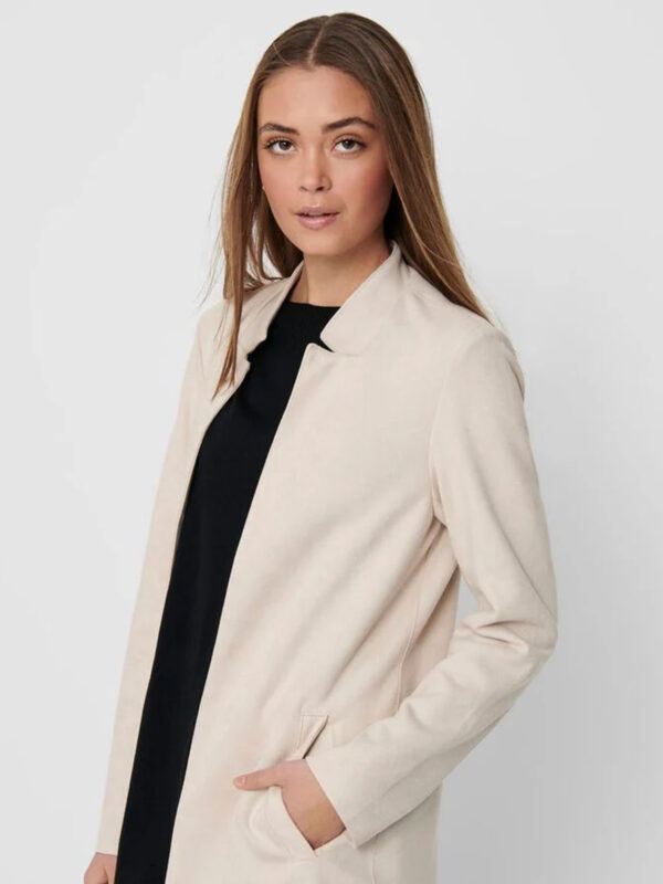 Suede Coatigan Real Leather For Women