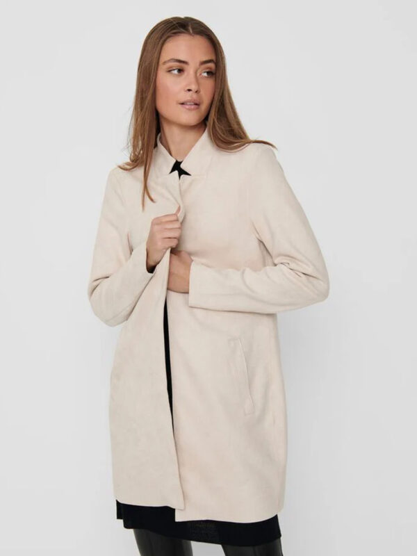 Suede Coatigan Real Leather For Women