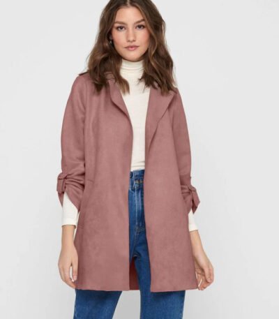 Suede Real Leather Coat For Women