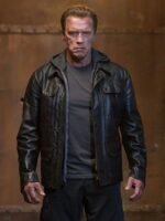 Terminator Genisys Black Style Leather Jacket