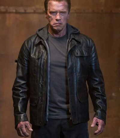 Terminator Genisys Black Style Leather Jacket