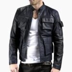 The Empire Strikes Back Han Solo Style Black Leather Jacket