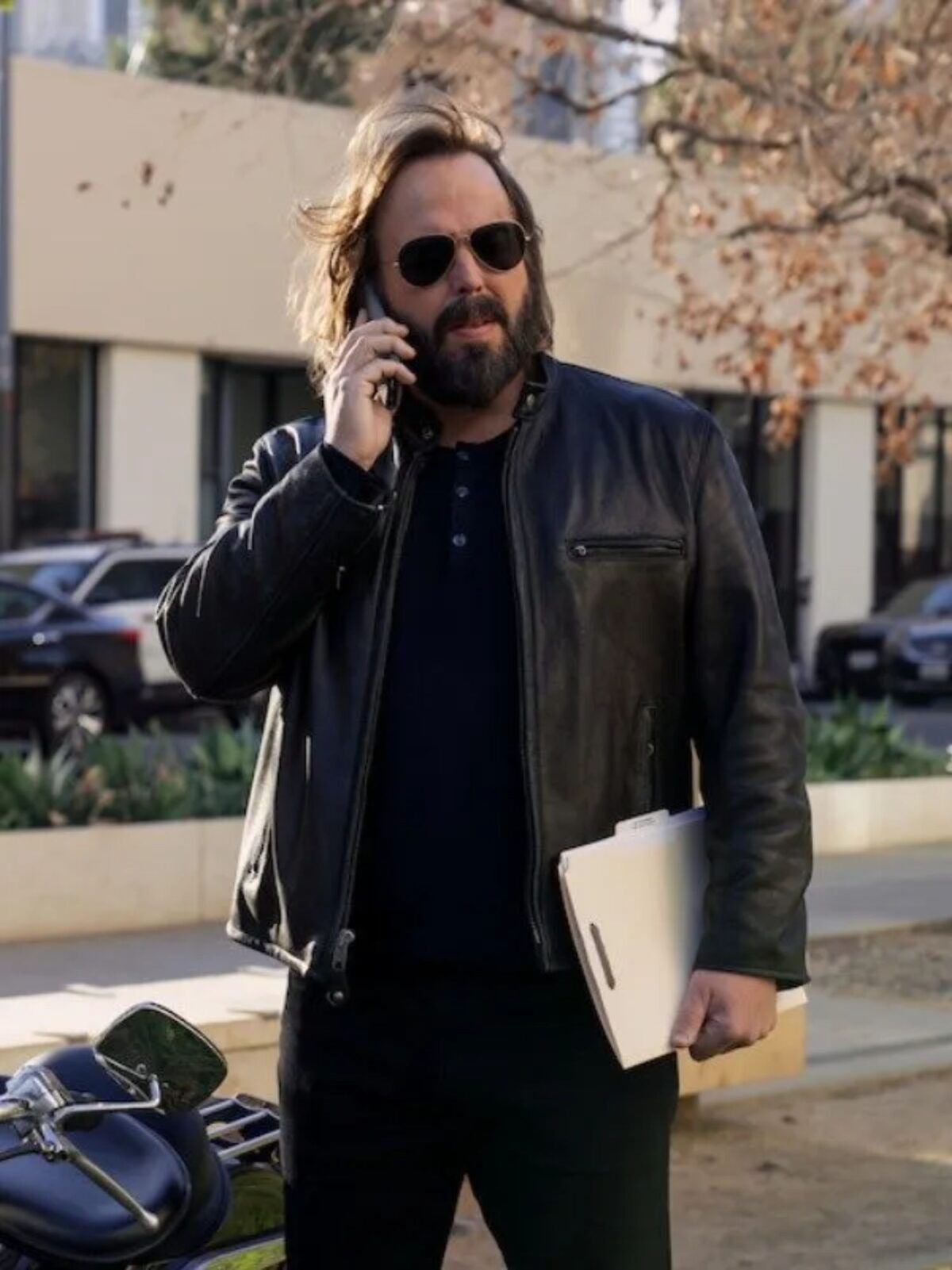 The Lincoln Lawyer S02 Angus Sampson Leather Jacket