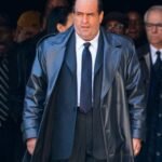 The Penguin Colin Farrell Black Leather Coat