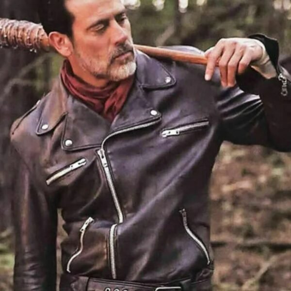 The Walking Dead Negan Black Leather Jacket