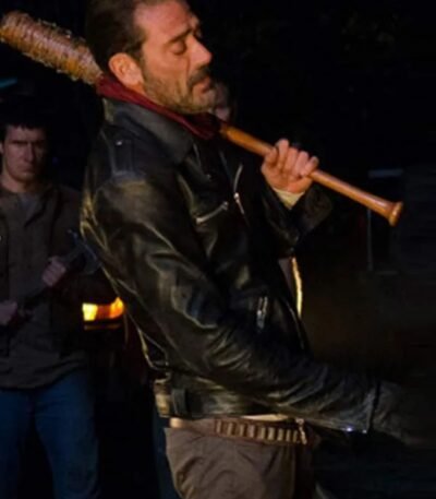 The Walking Dead Negan Black Leather Jacket