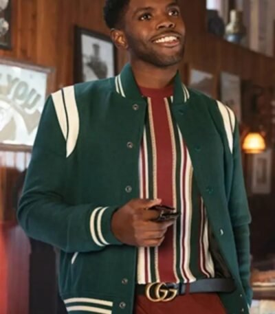 Tian Richards Tom Swift Green Bomber Jacket
