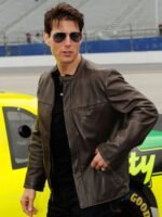 Tom Cruise Leather Jacket Brown Leather Jacket For Men