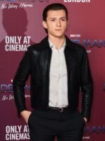Tom Holland Leather Jacket For Men