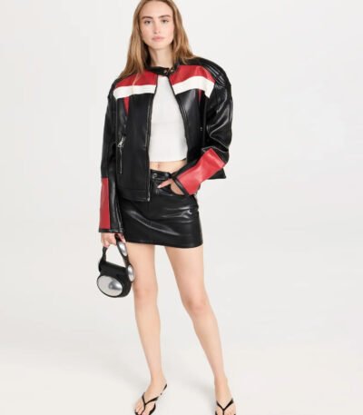 Top Model Faux Leather Biker Jacket