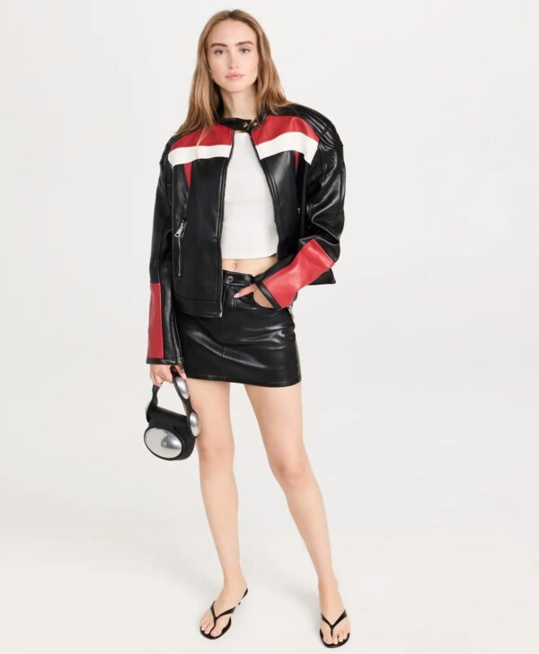 Top Model Faux Leather Biker Jacket
