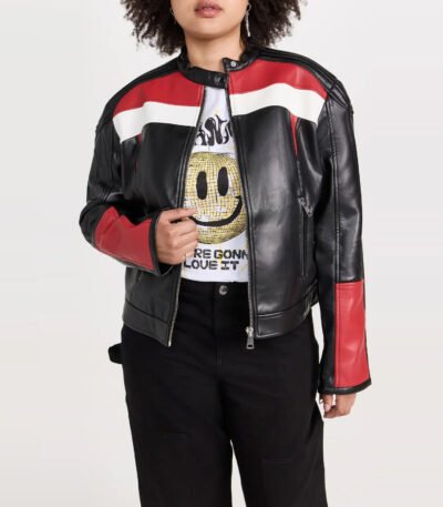 Top Model Faux Leather Biker Jacket