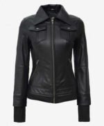 Trending Black Bomber Jacket With Removable Hood