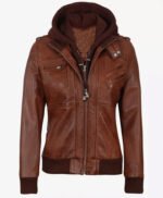 Trending Black Bomber Jacket With Removable Hood