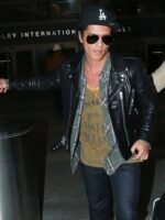 Trendy Fashionable Bruno Mars Style Leather Jacket