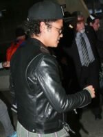 Trendy Fashionable Bruno Mars Style Leather Jacket