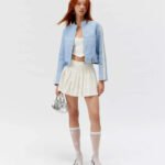 UO Jordan Faux Leather Fitted Racer Moto Jacket