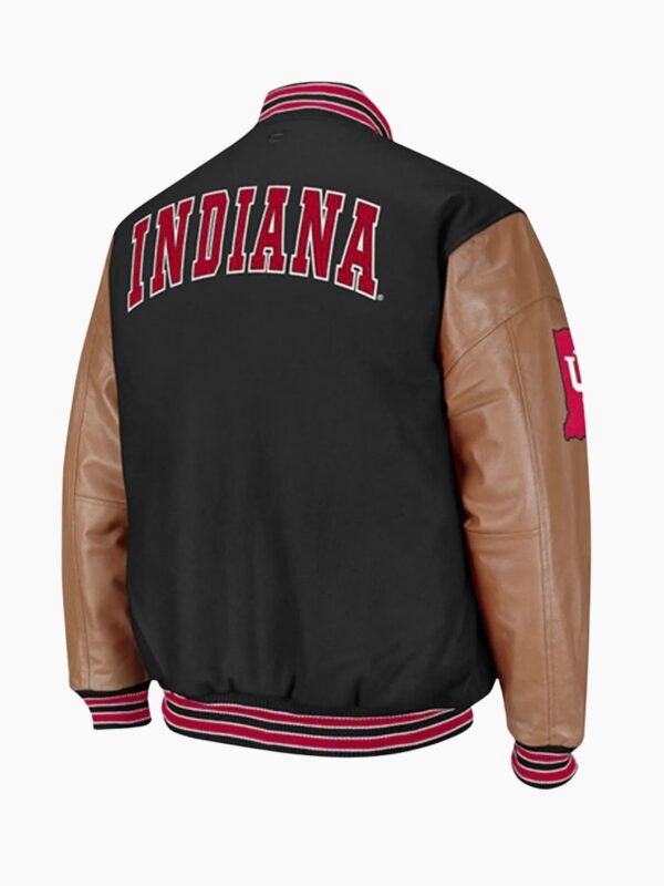 Varsity Indiana Hoosiers Wool and Leather Jacket