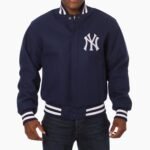 Varsity Yankees New York Blue Wool Jacket