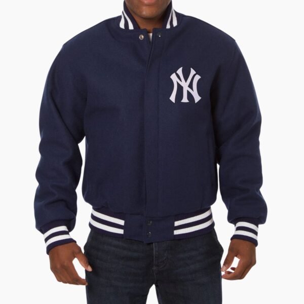 Varsity Yankees New York Blue Wool Jacket