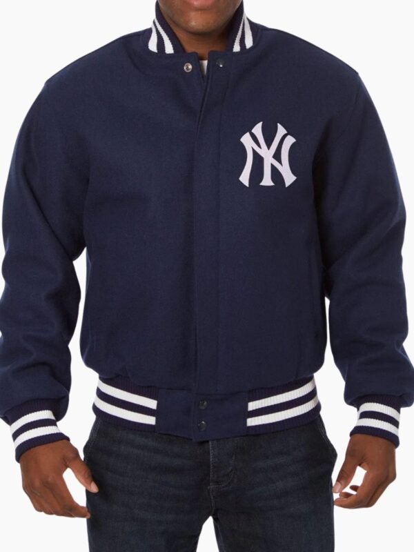 Varsity Yankees New York Blue Wool Jacket