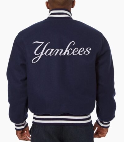 Varsity Yankees New York Blue Wool Jacket