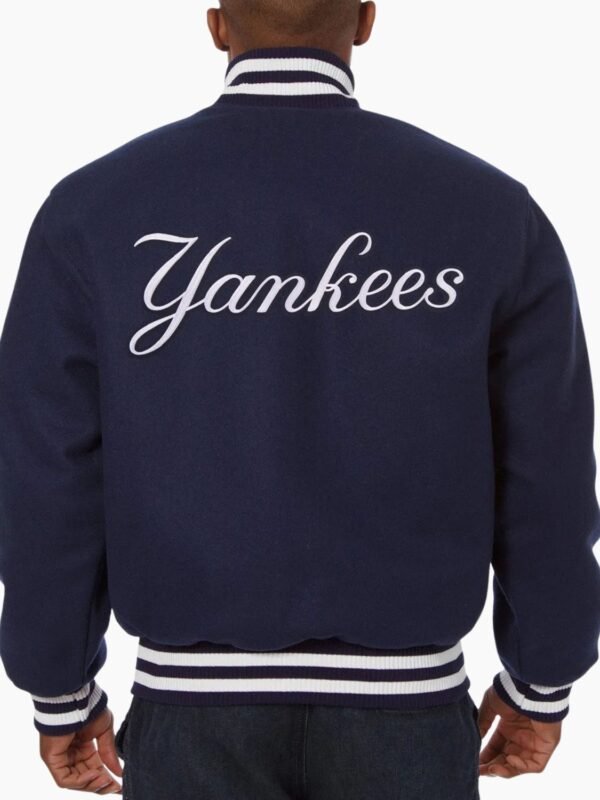Varsity Yankees New York Blue Wool Jacket