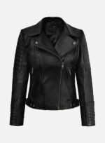 Victoria Justice Black Leather Jacket