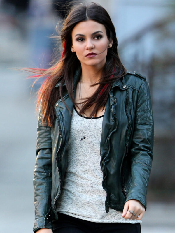 Victoria Justice Leather Jacket