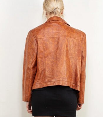 Vintage 80's Women Leather Jacket