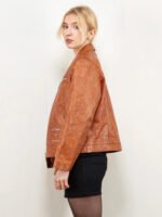 Vintage 80's Women Leather Jacket