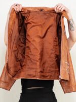 Vintage 80's Women Leather Jacket