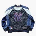 Vintage 99 New York Yankees 25th Championship Leather Jacket