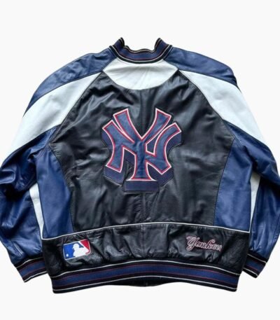 Vintage 99 New York Yankees 25th Championship Leather Jacket