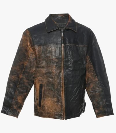 Vintage Brown Leather Jacket