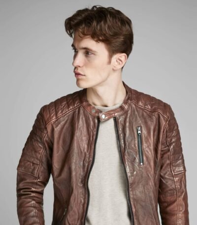 Vintage Style Leather Jacket