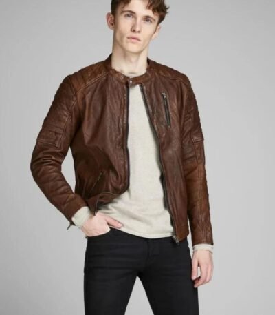 Vintage Style Leather Jacket